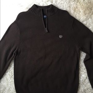 Men's Dark Brown Chaps Sweater